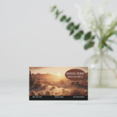 Arizona Sunset Desert Visitekaartje (Staand voorkant)