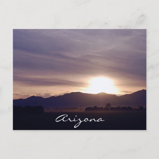 Arizona Sunset Postcard Briefkaart (Voorkant)