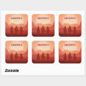 Arizona Sunset stickers texte personnalisé (Feuille)