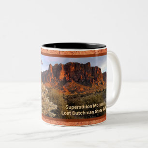 Arizona Superstition Mountain Cactus Terracotta Tweekleurige Koffiemok
