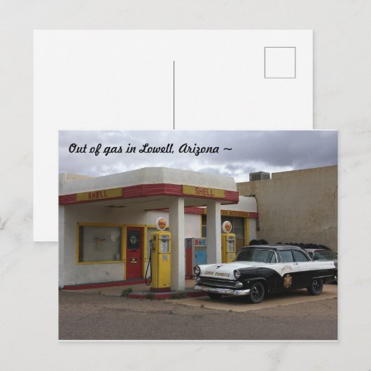 Arizona tankstation Briefkaart (Voorkant / Achterkant)