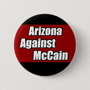 Arizona tegen McCain Ronde Button 5,7 Cm