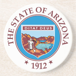 Arizona-teken Zandsteen Onderzetter