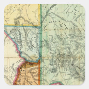 Arizona Territory Vierkante Sticker