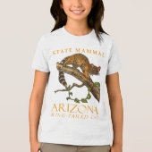 Arizona Territory zoogdier De ringstaartkat Tri-Blend Shirt (Voorkant)