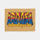 Arizona the Grand Canyon State Fleece Deken (Voorkant (Horizontaal))