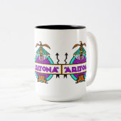 Arizona Thunderbird Shield Tweekleurige Koffiemok (Voorkant rechts)