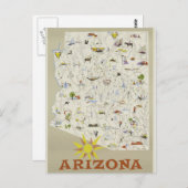  Arizona Travel Poster Briefkaart (Voorkant / Achterkant)