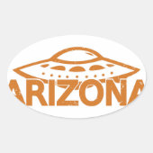 Arizona UFO Ovale Sticker (Voorkant)
