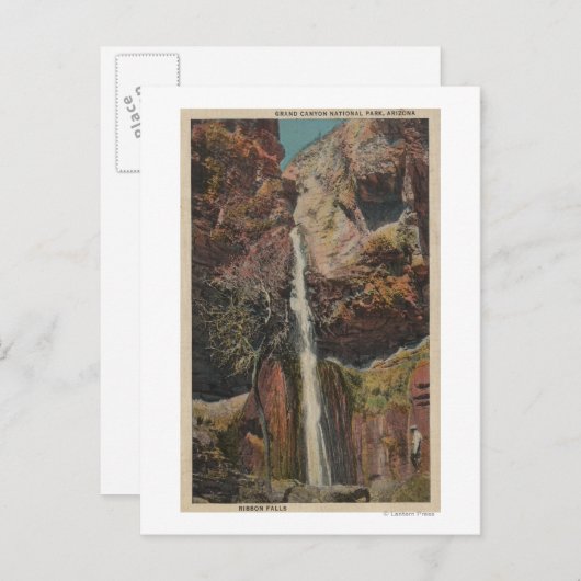 Arizona - Uitzicht van de Herfsten van het lintje Briefkaart (Voorkant / Achterkant)