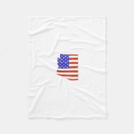 Arizona USA silhouette state map Fleece Deken