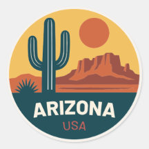 Arizona USA – Vintage Reissticker
