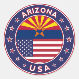 Arizona, Verenigde Staten Ronde Sticker