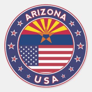 Arizona, Verenigde Staten Ronde Sticker
