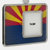 Arizona Verzilverd Kader Ornament (Rechts)