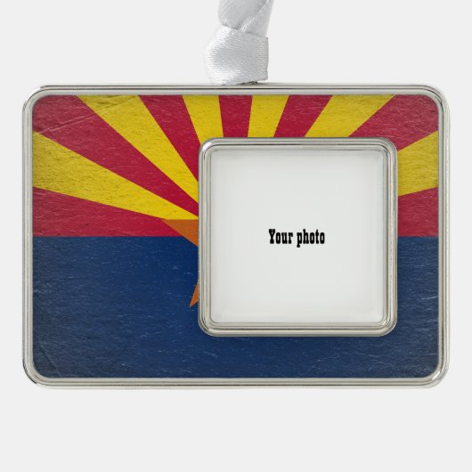 Arizona Verzilverd Kader Ornament (Voorkant)