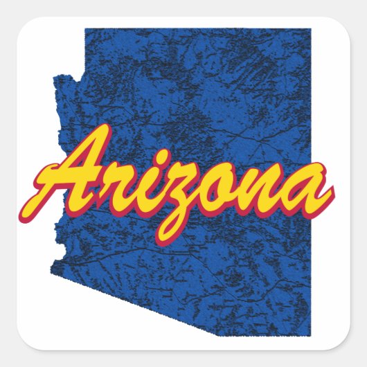 Arizona Vierkante Sticker (Voorkant)