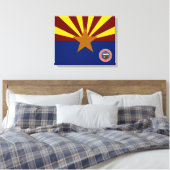 Arizona vlag canvas afdruk (Insitu (Slaapkamer))