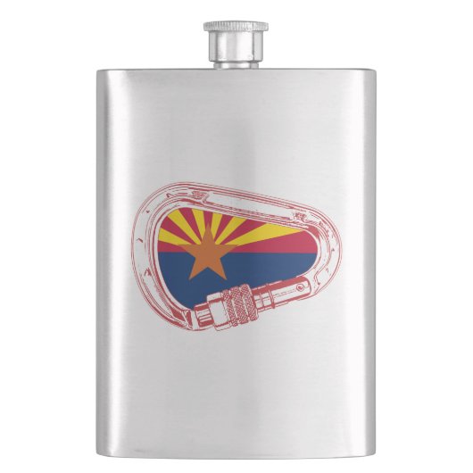 Arizona-vlag, klimmer Carabiner Flacon (Voorkant)