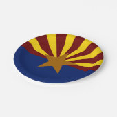 Arizona vlag papieren bordje (Gekanteld)