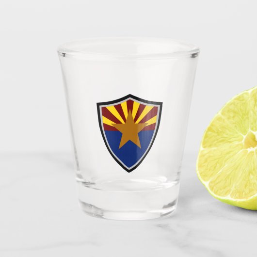 Arizona vlag shot glas (Voorkant)