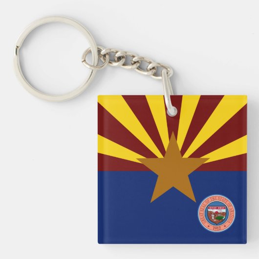 Arizona vlag sleutelhanger (voorkant)