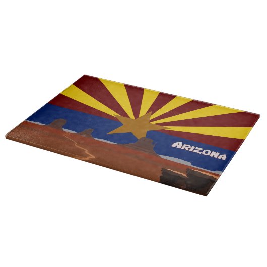 Arizona vlag snijplank (Hoek)