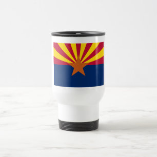 Arizona Vlag: Zetting Star Zon, The Copper State Reisbeker