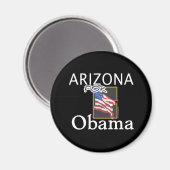 Arizona voor Obama Magnet Magneet (Voorkant / Achterkant)