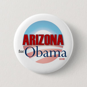 Arizona voor Obama Ronde Button 5,7 Cm