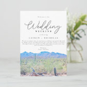 Arizona Wedding Weekend Welkom Kaart (Staand voorkant)