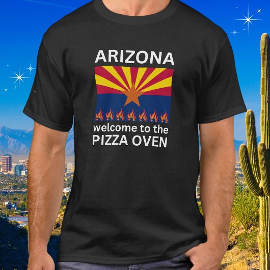 Arizona Welkom bij de Pizza Oven Flames T-shirt