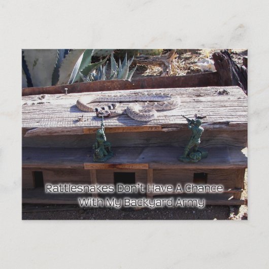 Arizona Western Diamondback Rattlesnake Briefkaart (Voorkant)