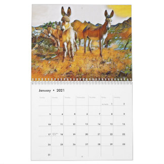 Arizona Wild Burro 2022 Calendrier