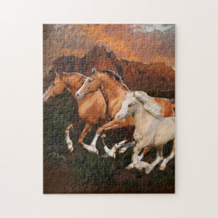 Arizona wilde paarden legpuzzel