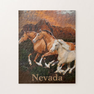 Arizona wilde paarden legpuzzel
