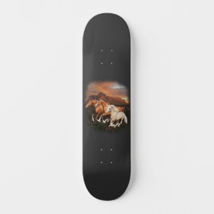 Arizona wilde paarden skateboard