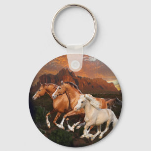 Arizona wilde paarden sleutelhanger