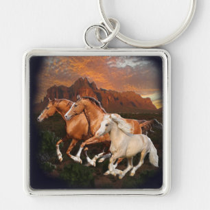 Arizona wilde paarden sleutelhanger