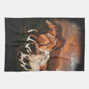 Arizona wilde paarden theedoek