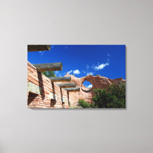 Arizona, Window Rock. Hoofdstad van de Navajo Canvas Afdruk