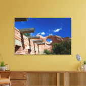Arizona, Window Rock. Hoofdstad van de Navajo Canvas Afdruk (Insitu (Woonkamer))