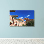 Arizona, Window Rock. Hoofdstad van de Navajo Canvas Afdruk (Insitu (Houten vloer))