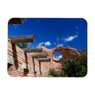 Arizona, Window Rock. Hoofdstad van de Navajo Magneet