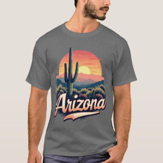Arizona-woestijn bij zonsondergang t-shirt