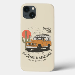 Arizona Woestijn Zonsondergang Wegreis Cactus Phoe iPhone 13 Hoesje