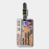 Arizona Zombie Hunter Permit Bagagelabel (Voorkant verticaal)