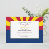 Arizonan vlag, vlag van Arizona bruiloft Kaart (Staand voorkant)