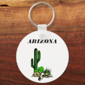 Arizona's Cactusand skull sleutelhanger (Voorkant)