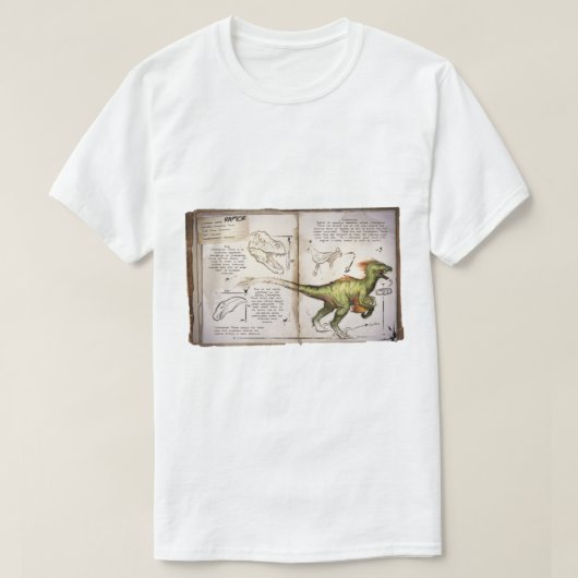 Ark Survival geëvolueerde Raptor T-shirt (Design voorkant)